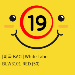 [미국 BACI] White Label BLW3101-RED (50)